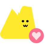 Avatar amarillo con un corazón